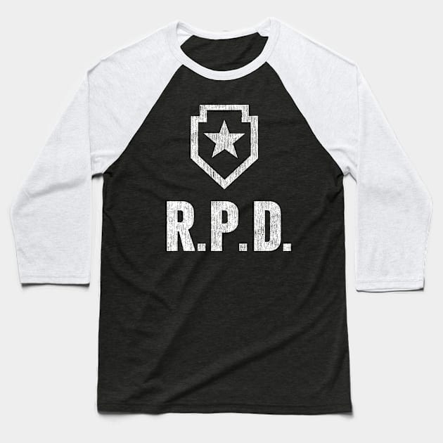 RPD Raccoon Police Department Baseball T-Shirt by allysontx